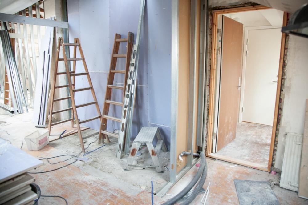 maison en travaux de rénovation